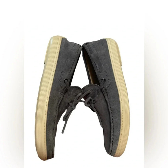 TOD'S Laccetto Marlin Hyannisport Boat Shoe Blue Gray Sz 6.5 - Picture 3 of 9